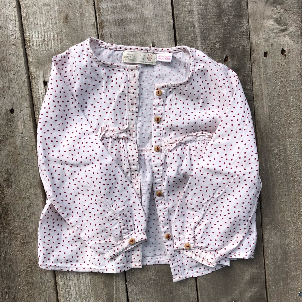 Zara woven top size 2/3 y